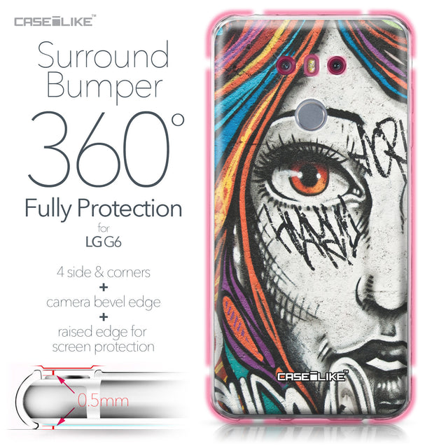 LG G6 case Graffiti Girl 2724 Bumper Case Protection | CASEiLIKE.com