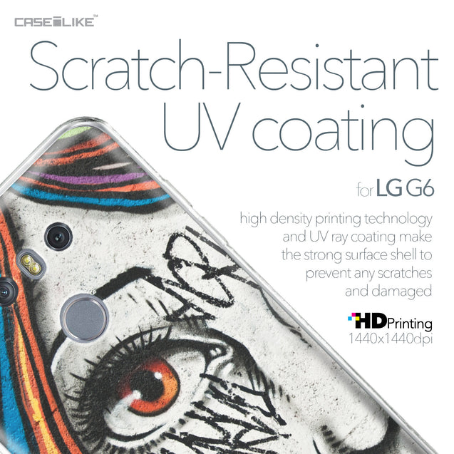 LG G6 case Graffiti Girl 2724 with UV-Coating Scratch-Resistant Case | CASEiLIKE.com