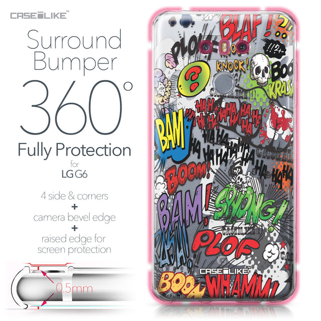 LG G6 case Comic Captions 2914 Bumper Case Protection | CASEiLIKE.com