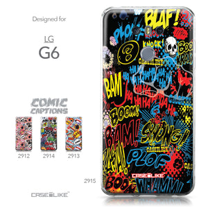 LG G6 case Comic Captions Black 2915 Collection | CASEiLIKE.com