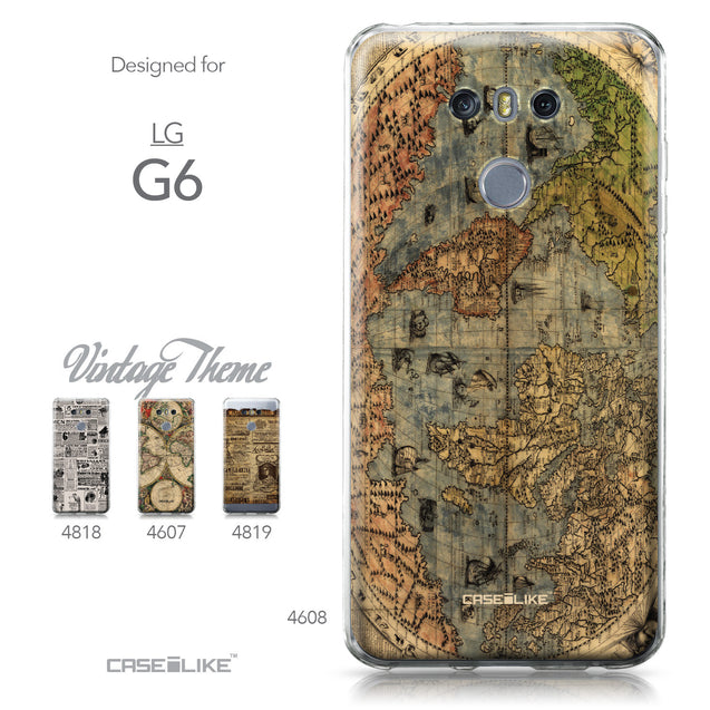 LG G6 case World Map Vintage 4608 Collection | CASEiLIKE.com