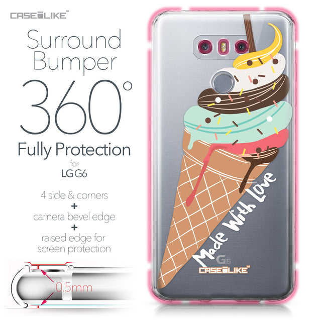 LG G6 case Ice Cream 4820 Bumper Case Protection | CASEiLIKE.com