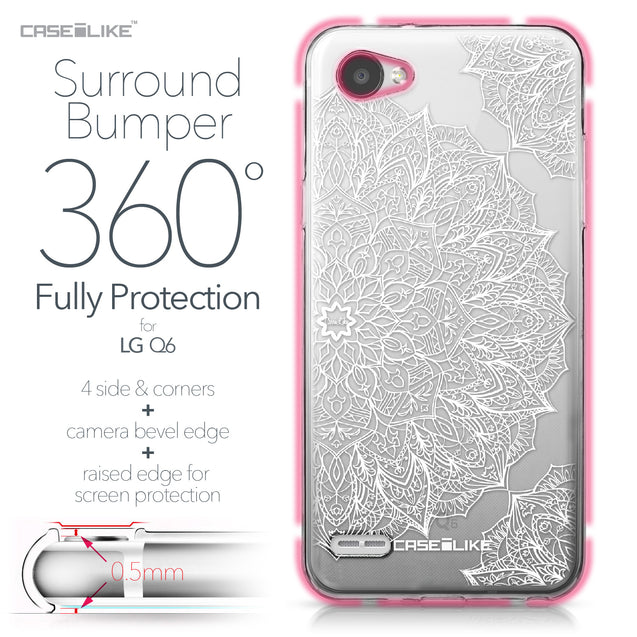 LG Q6 case Mandala Art 2091 Bumper Case Protection | CASEiLIKE.com