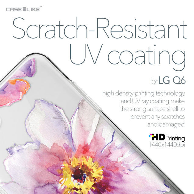 LG Q6 case Watercolor Floral 2231 with UV-Coating Scratch-Resistant Case | CASEiLIKE.com