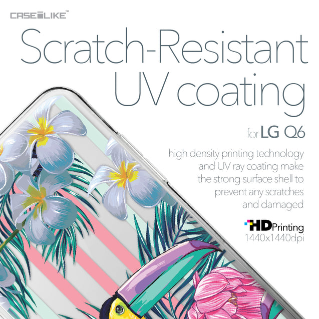 LG Q6 case Tropical Floral 2240 with UV-Coating Scratch-Resistant Case | CASEiLIKE.com