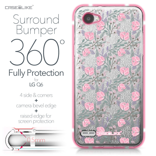 LG Q6 case Flowers Herbs 2246 Bumper Case Protection | CASEiLIKE.com