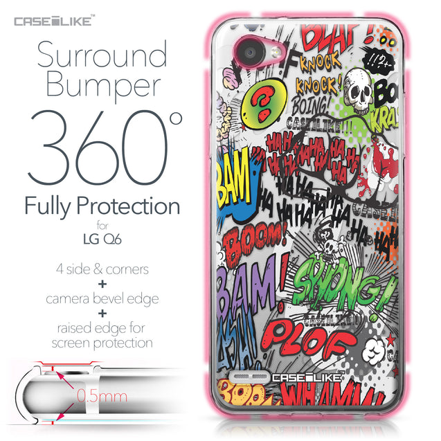 LG Q6 case Comic Captions 2914 Bumper Case Protection | CASEiLIKE.com