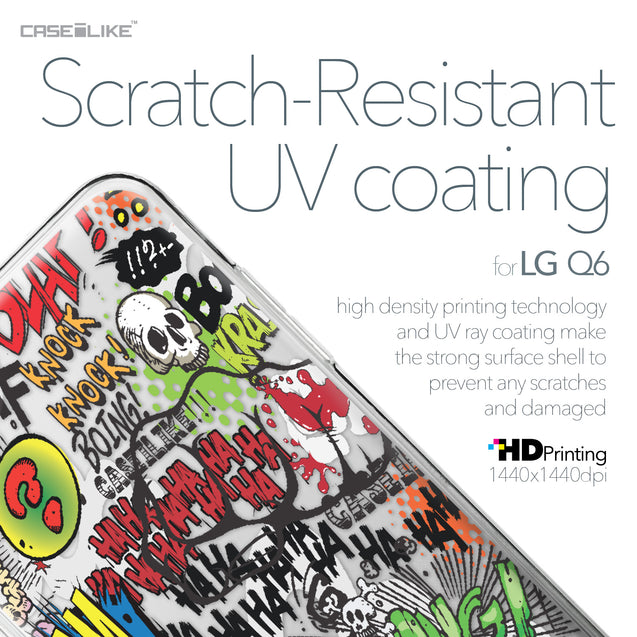 LG Q6 case Comic Captions 2914 with UV-Coating Scratch-Resistant Case | CASEiLIKE.com