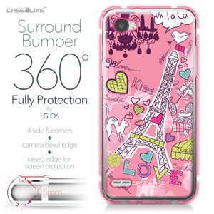 LG Q6 case Paris Holiday 3905 Bumper Case Protection | CASEiLIKE.com