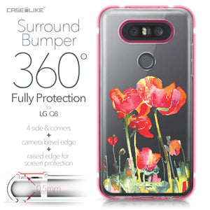 LG Q8 case Watercolor Floral 2230 Bumper Case Protection | CASEiLIKE.com