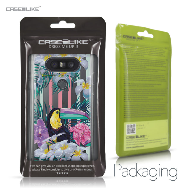 LG Q8 case Tropical Floral 2240 Retail Packaging | CASEiLIKE.com