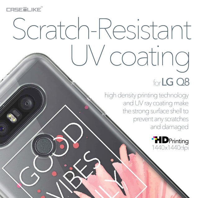 LG Q8 case Gerbera 2258 with UV-Coating Scratch-Resistant Case | CASEiLIKE.com