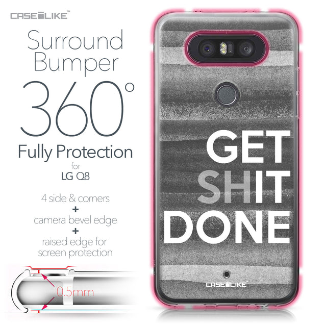 LG Q8 case Quote 2429 Bumper Case Protection | CASEiLIKE.com