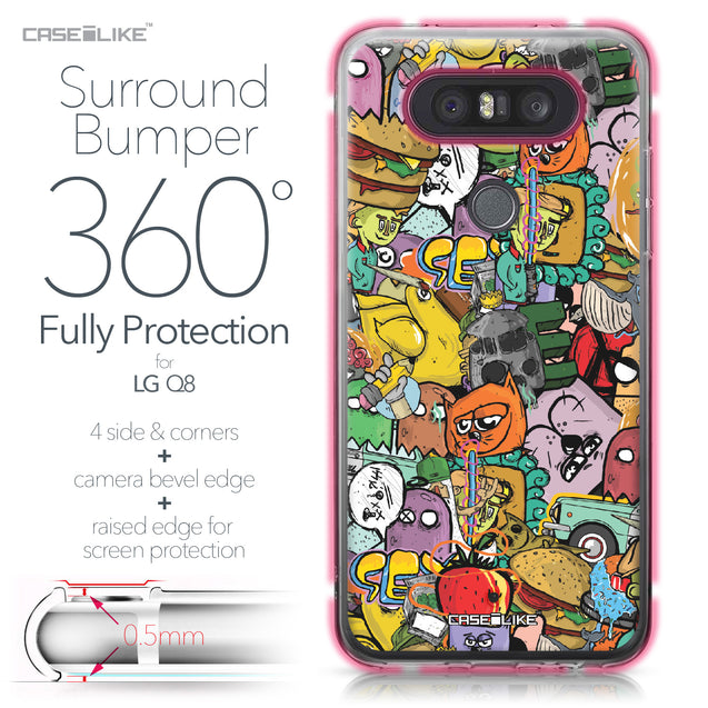 LG Q8 case Graffiti 2731 Bumper Case Protection | CASEiLIKE.com