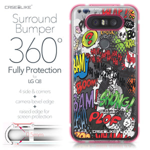 LG Q8 case Comic Captions 2914 Bumper Case Protection | CASEiLIKE.com