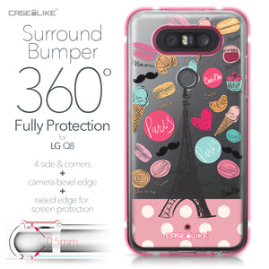 LG Q8 case Paris Holiday 3904 Bumper Case Protection | CASEiLIKE.com
