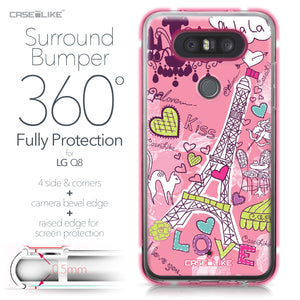 LG Q8 case Paris Holiday 3905 Bumper Case Protection | CASEiLIKE.com