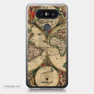 LG Q8 case World Map Vintage 4607 | CASEiLIKE.com