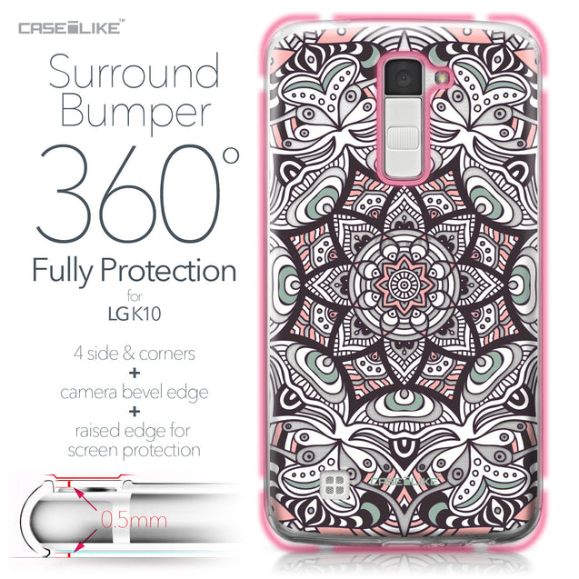 LG K10 case Mandala Art 2095 Bumper Case Protection | CASEiLIKE.com