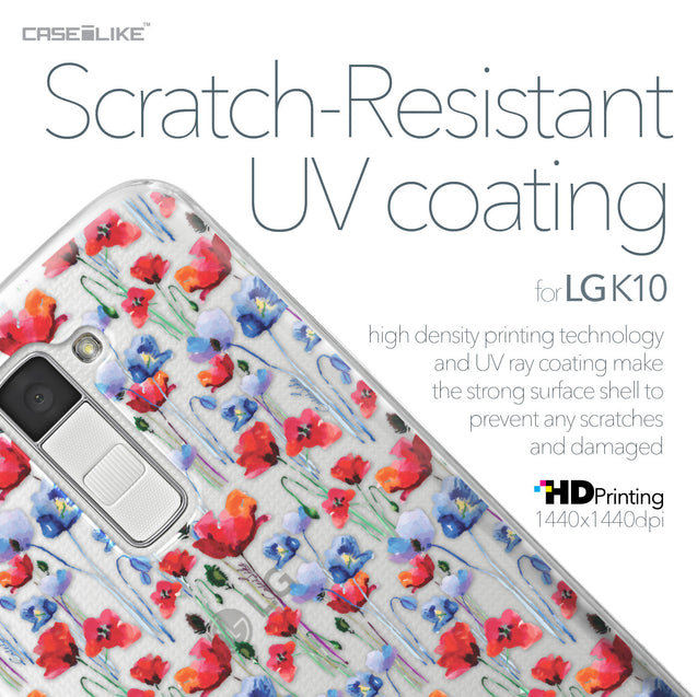 LG K10 case Watercolor Floral 2233 with UV-Coating Scratch-Resistant Case | CASEiLIKE.com