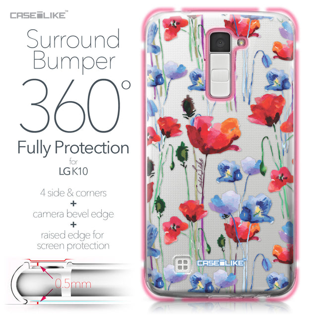 LG K10 case Watercolor Floral 2234 Bumper Case Protection | CASEiLIKE.com