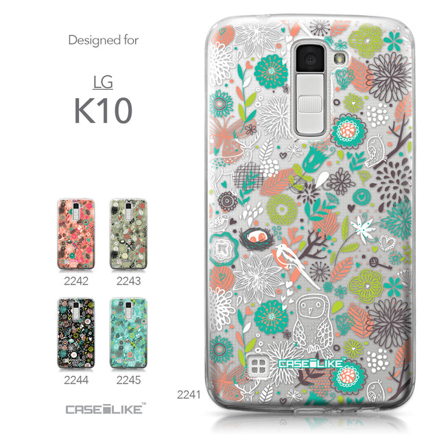 LG K10 case Spring Forest White 2241 Collection | CASEiLIKE.com