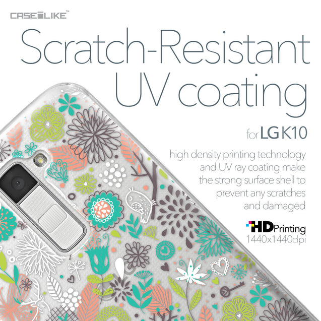 LG K10 case Spring Forest White 2241 with UV-Coating Scratch-Resistant Case | CASEiLIKE.com