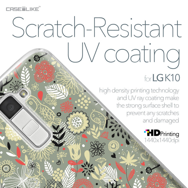 LG K10 case Spring Forest Gray 2243 with UV-Coating Scratch-Resistant Case | CASEiLIKE.com