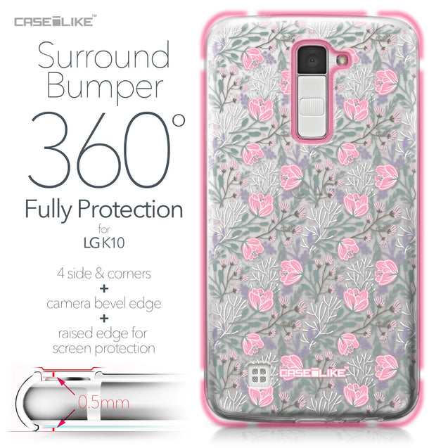 LG K10 case Flowers Herbs 2246 Bumper Case Protection | CASEiLIKE.com