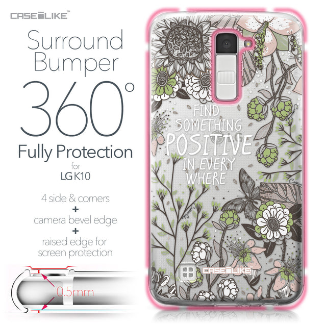 LG K10 case Blooming Flowers 2250 Bumper Case Protection | CASEiLIKE.com