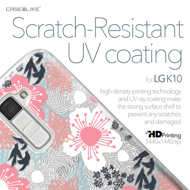 LG K10 case Japanese Floral 2255 with UV-Coating Scratch-Resistant Case | CASEiLIKE.com