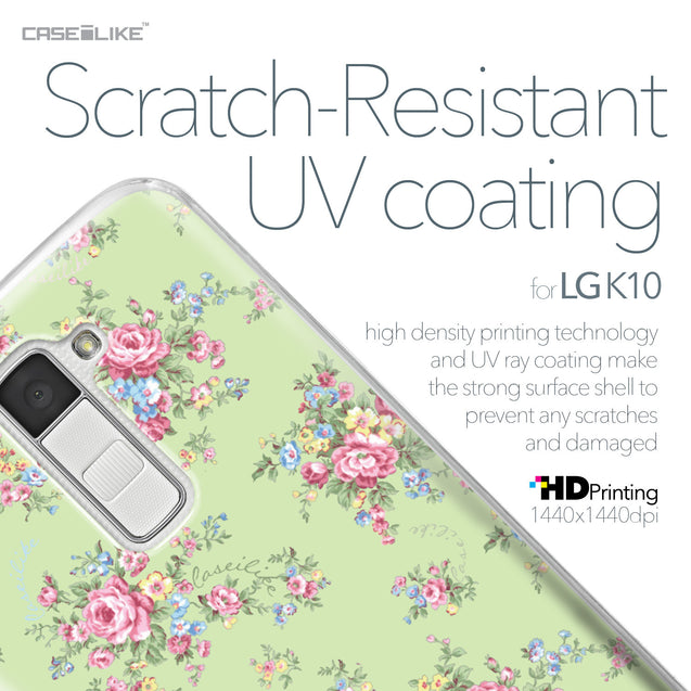 LG K10 case Floral Rose Classic 2262 with UV-Coating Scratch-Resistant Case | CASEiLIKE.com