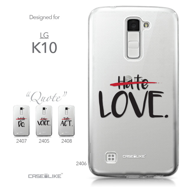 LG K10 case Quote 2406 Collection | CASEiLIKE.com
