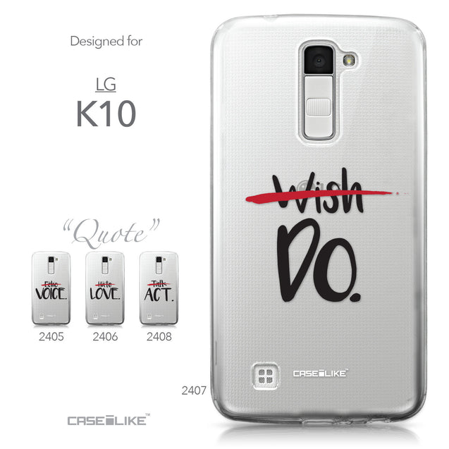 LG K10 case Quote 2407 Collection | CASEiLIKE.com