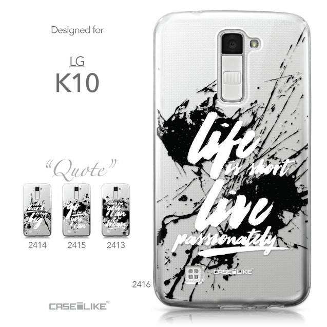 LG K10 case Quote 2416 Collection | CASEiLIKE.com