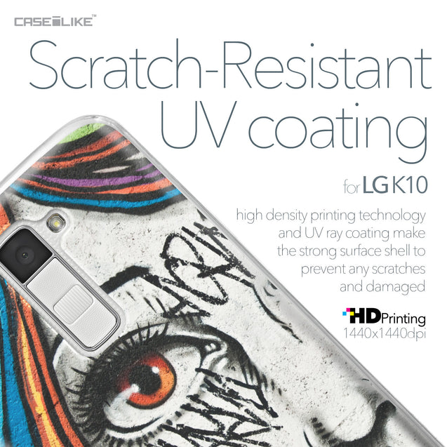 LG K10 case Graffiti Girl 2724 with UV-Coating Scratch-Resistant Case | CASEiLIKE.com