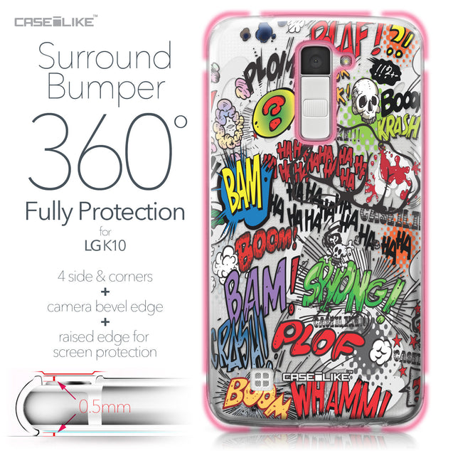 LG K10 case Comic Captions 2914 Bumper Case Protection | CASEiLIKE.com