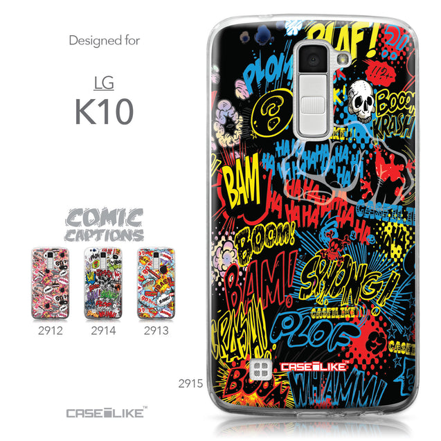 LG K10 case Comic Captions Black 2915 Collection | CASEiLIKE.com