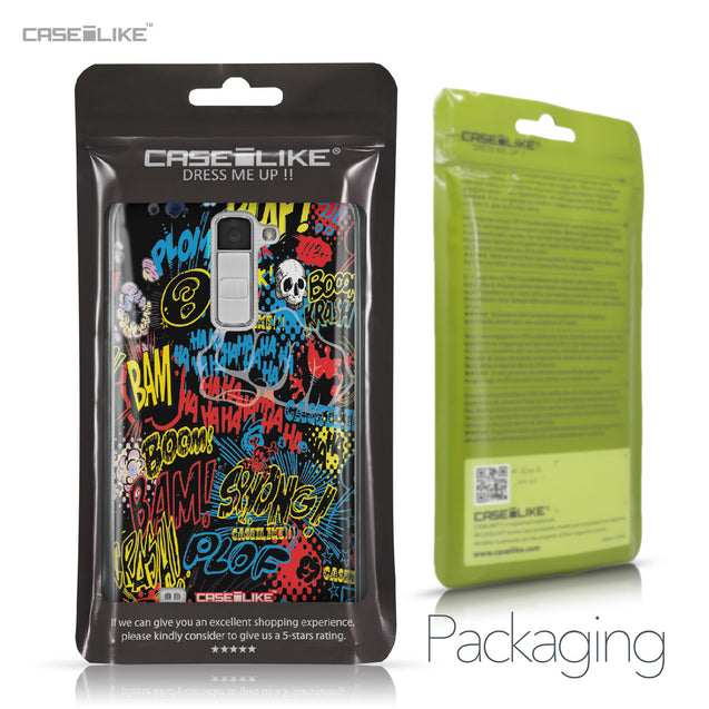 LG K10 case Comic Captions Black 2915 Retail Packaging | CASEiLIKE.com