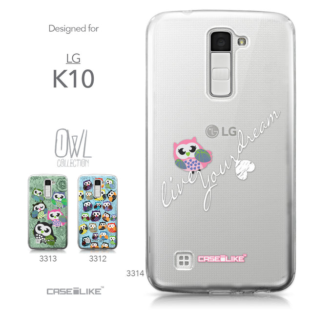 LG K10 case Owl Graphic Design 3314 Collection | CASEiLIKE.com