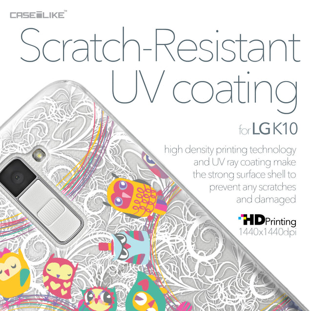 LG K10 case Owl Graphic Design 3316 with UV-Coating Scratch-Resistant Case | CASEiLIKE.com
