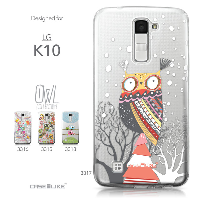 LG K10 case Owl Graphic Design 3317 Collection | CASEiLIKE.com