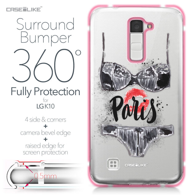 LG K10 case Paris Holiday 3910 Bumper Case Protection | CASEiLIKE.com