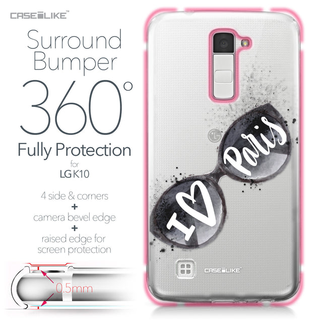 LG K10 case Paris Holiday 3911 Bumper Case Protection | CASEiLIKE.com