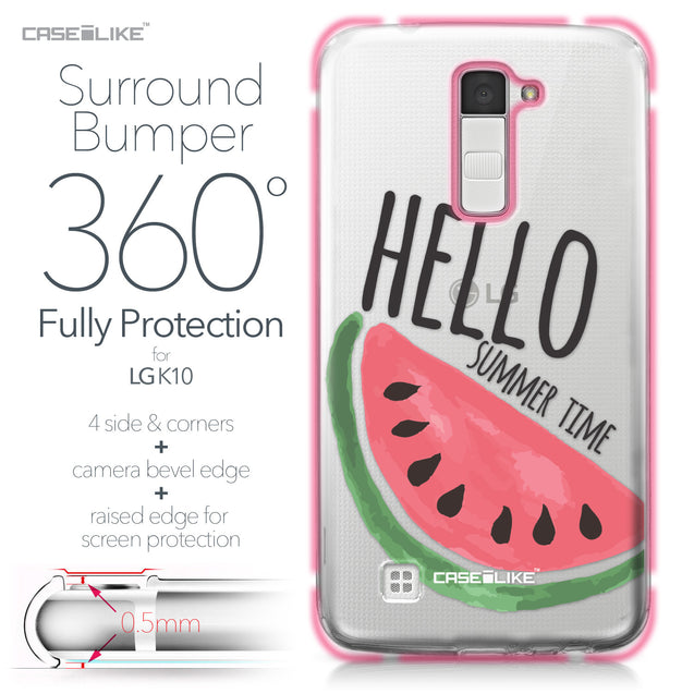 LG K10 case Water Melon 4821 Bumper Case Protection | CASEiLIKE.com