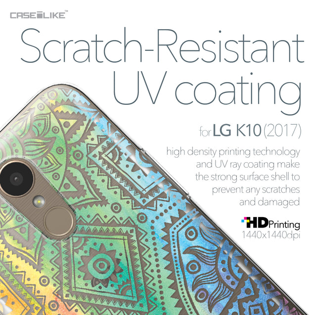 LG K10 2017 case Indian Line Art 2064 with UV-Coating Scratch-Resistant Case | CASEiLIKE.com