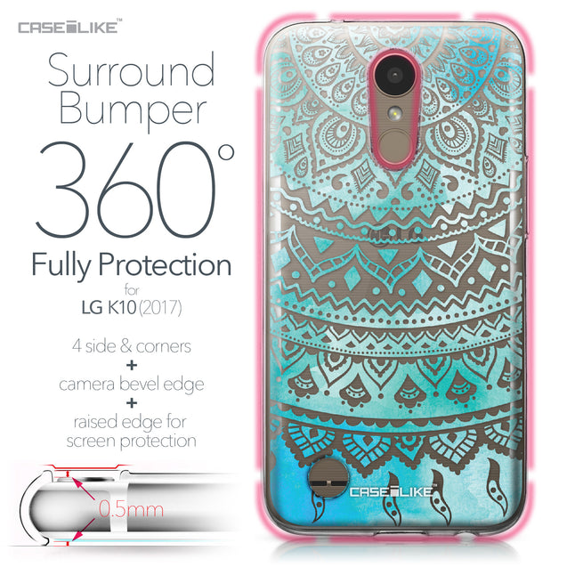 LG K10 2017 case Indian Line Art 2066 Bumper Case Protection | CASEiLIKE.com