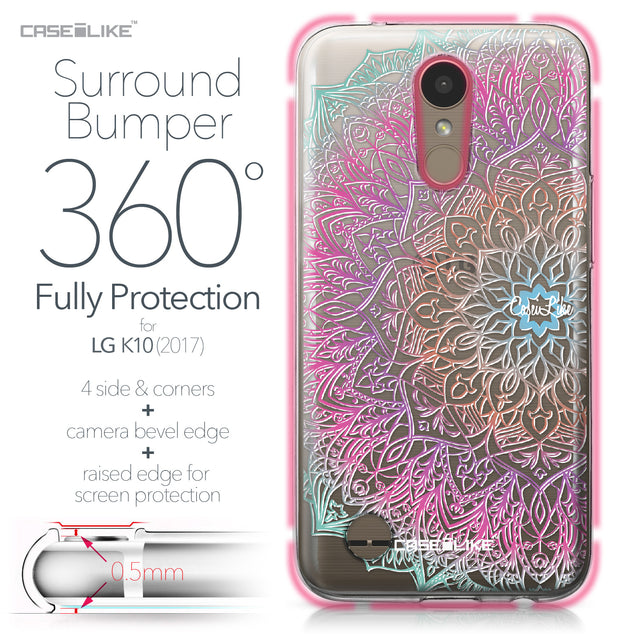 LG K10 2017 case Mandala Art 2090 Bumper Case Protection | CASEiLIKE.com