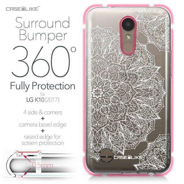 LG K10 2017 case Mandala Art 2091 Bumper Case Protection | CASEiLIKE.com