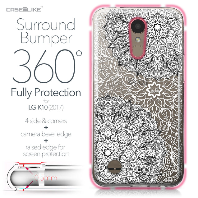 LG K10 2017 case Mandala Art 2093 Bumper Case Protection | CASEiLIKE.com